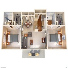 2 bed/2 bath 2904 floor plan